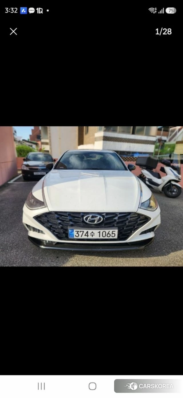 Hyundai Sonata (DN8) 2022 Белый из Кореи