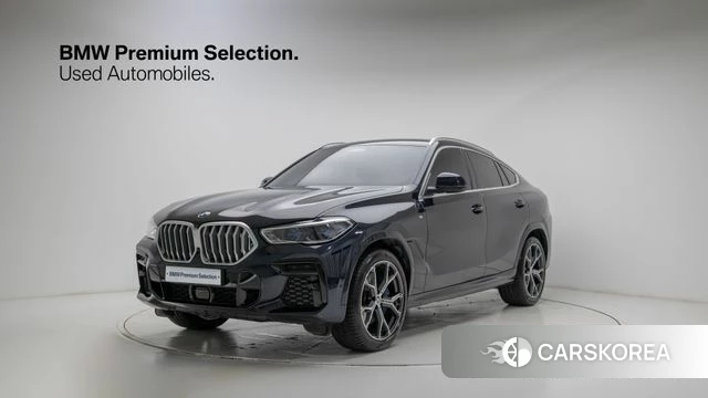 BMW X6 (G06) 2023 Черный двухцветный из Кореи