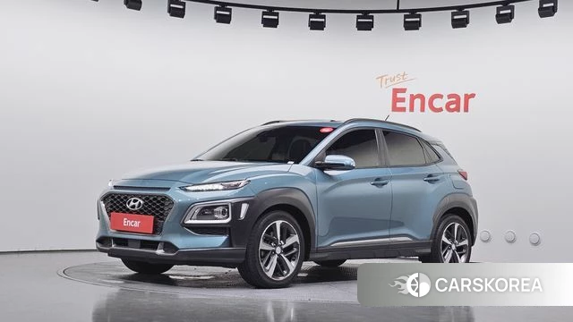 Hyundai Kona 2018 Небесно-голубой из Кореи