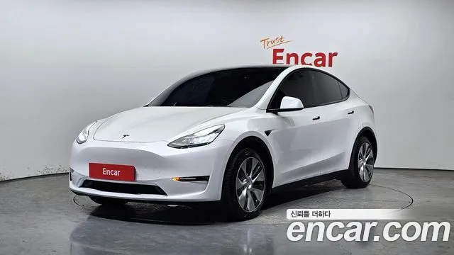 Tesla Model Y 2021 Белый из Кореи