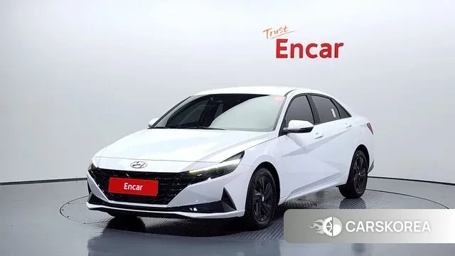 Hyundai Avante Hybrid (CN7) 2022 Белый из Кореи