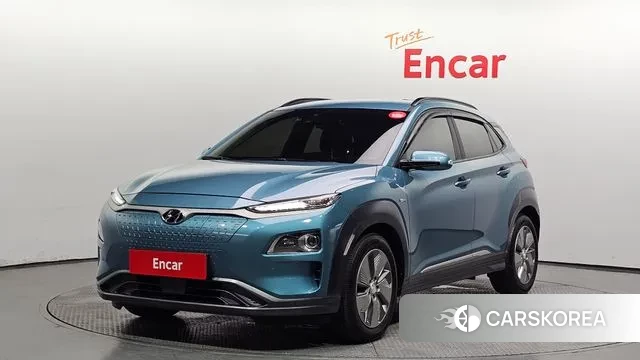 Hyundai Kona Electric 2019 Небесно-голубой из Кореи
