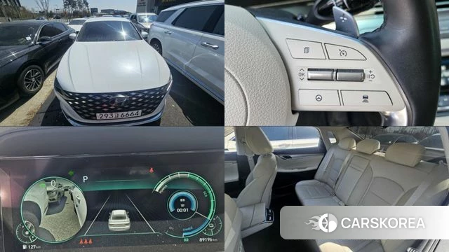 Hyundai The New Grandeur IG Hybrid 2021 Белый из Кореи