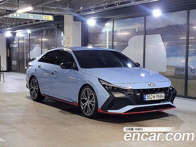 Hyundai Avante (CN7) 2021 Небесно-голубой из Кореи