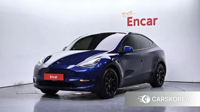 Tesla Model Y 2021 Синий из Кореи