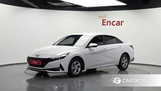 Hyundai Avante (CN7) 2021 Белый из Кореи