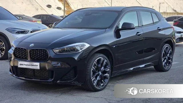 BMW X2 (F39) 2022 Черный из Кореи