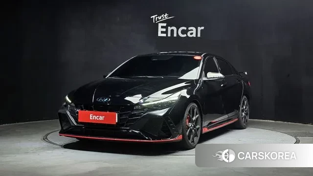 Hyundai Avante (CN7) 2021 Черный из Кореи