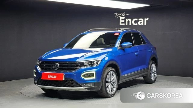 Volkswagen T-Roc 2021 Синий из Кореи