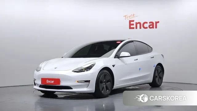 Tesla Model 3 2021 Белый из Кореи