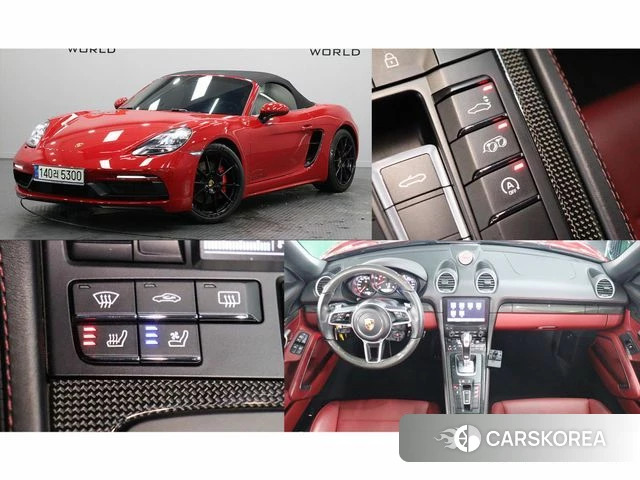 Porsche 718 Boxster 2021 Красный из Кореи