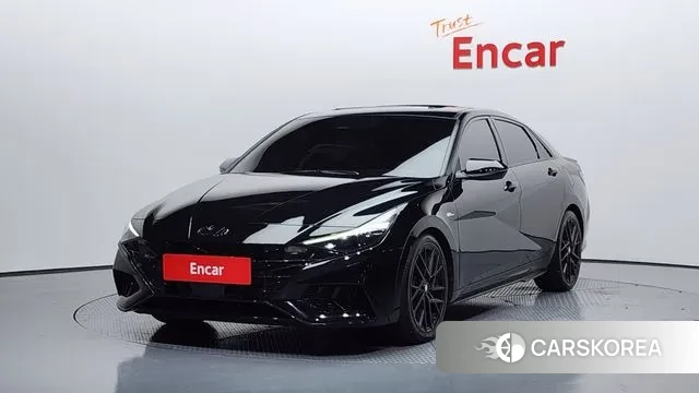 Hyundai Avante (CN7) 2022 Черный из Кореи