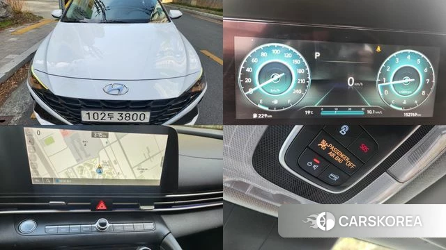 Hyundai Avante (CN7) 2021 Белый из Кореи