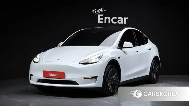Tesla Model Y 2021 Белый из Кореи