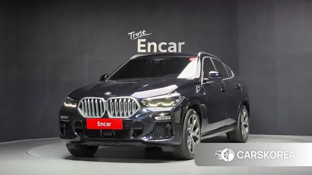 BMW X6 (G06) 2020 Черный из Кореи