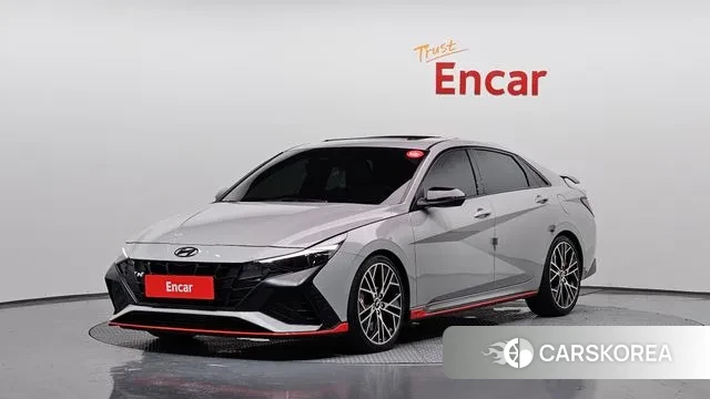 Hyundai Avante (CN7) 2022 Серебристо-серый из Кореи
