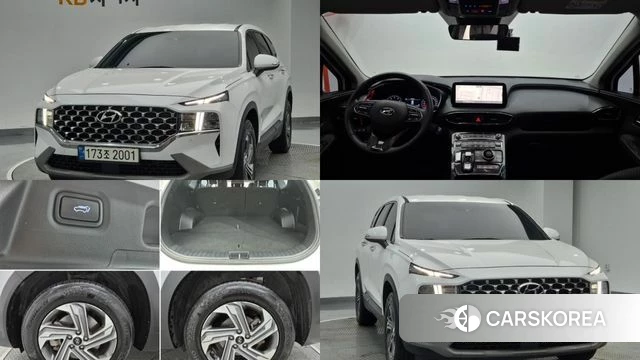 Hyundai The New Santa Fe 2022 Белый из Кореи
