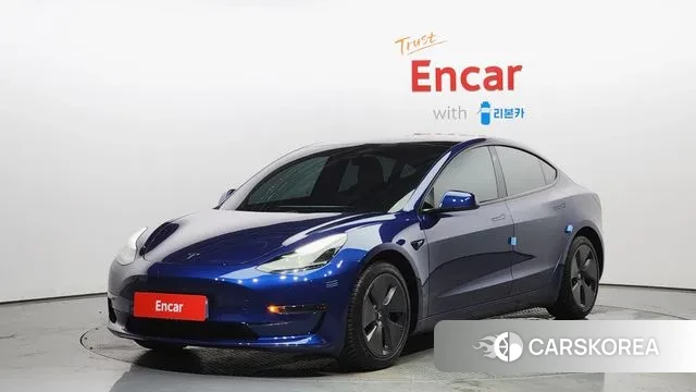 Tesla Model 3 2021 Синий из Кореи