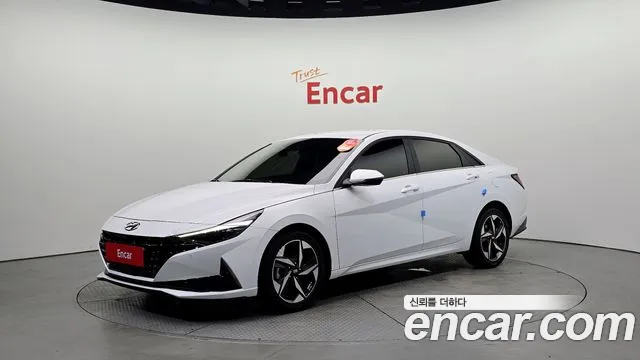 Hyundai Avante (CN7) 2021 Белый из Кореи