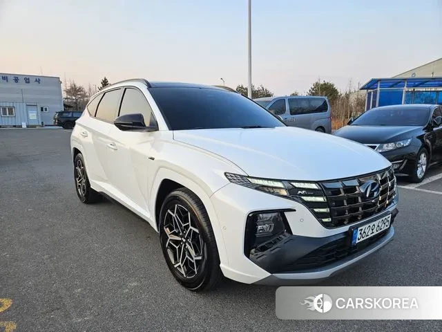 Hyundai Tucson Hybrid (NX4) 2021 Белый из Кореи