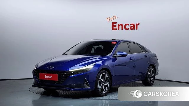 Hyundai Avante (CN7) 2020 Синий из Кореи