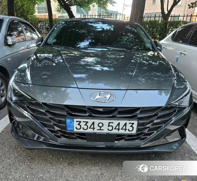 Hyundai Avante (CN7) 2022 Серый из Кореи