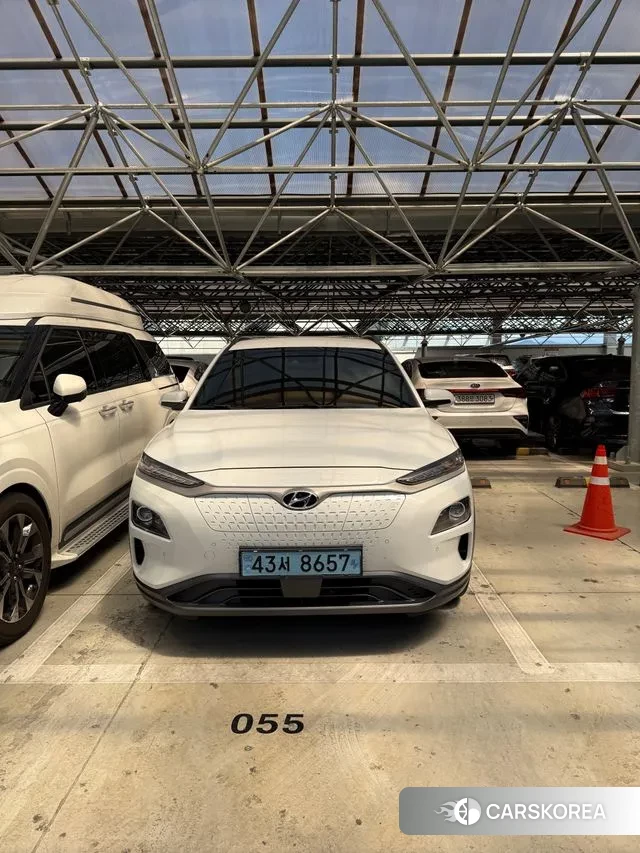 Hyundai Kona Electric 2018 Белый из Кореи