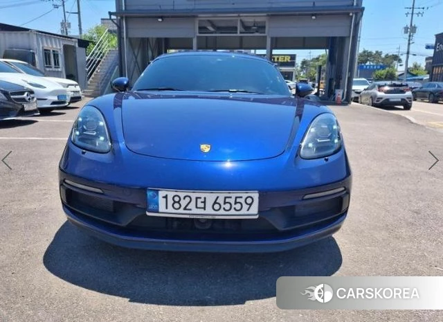 Porsche 718 Cayman 2021 Синий из Кореи