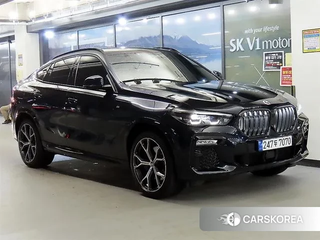 BMW X6 (G06) 2021 Черный из Кореи