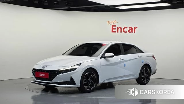 Hyundai Avante (CN7) 2021 Белый из Кореи
