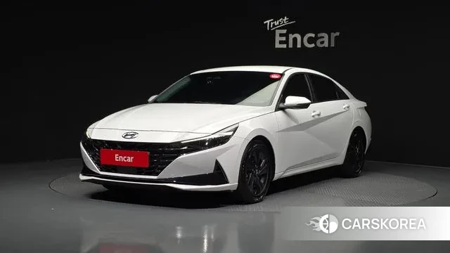 Hyundai Avante Hybrid (CN7) 2021 Белый из Кореи