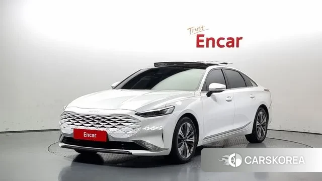 Kia K8 Hybrid 2023 Белый из Кореи