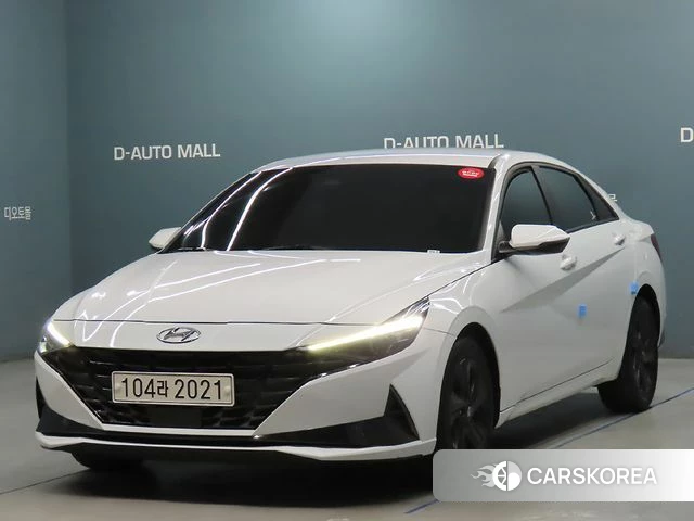 Hyundai Avante Hybrid (CN7) 2021 Белый из Кореи