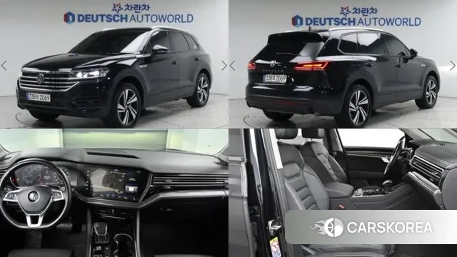 Volkswagen Touareg 3rd generation 2020 Черный из Кореи