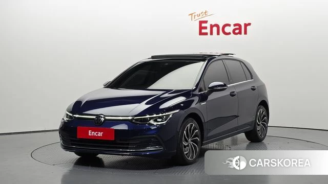 Volkswagen Golf 8th Generation 2022 Синий из Кореи