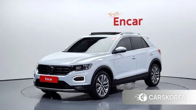 Volkswagen T-Roc 2021 Серебристо-серый из Кореи