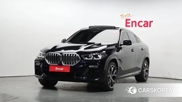 BMW X6 (G06) 2021 Черный из Кореи