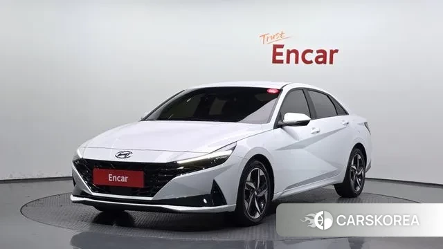 Hyundai Avante Hybrid (CN7) 2020 Белый из Кореи