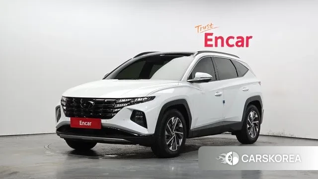 Hyundai Tucson Hybrid (NX4) 2021 Белый из Кореи