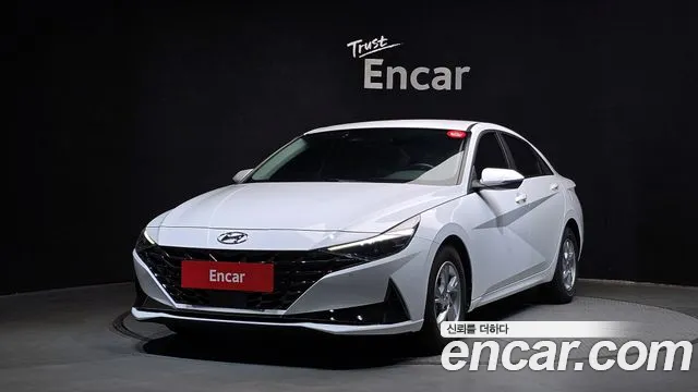 Hyundai Avante (CN7) 2021 Белый из Кореи
