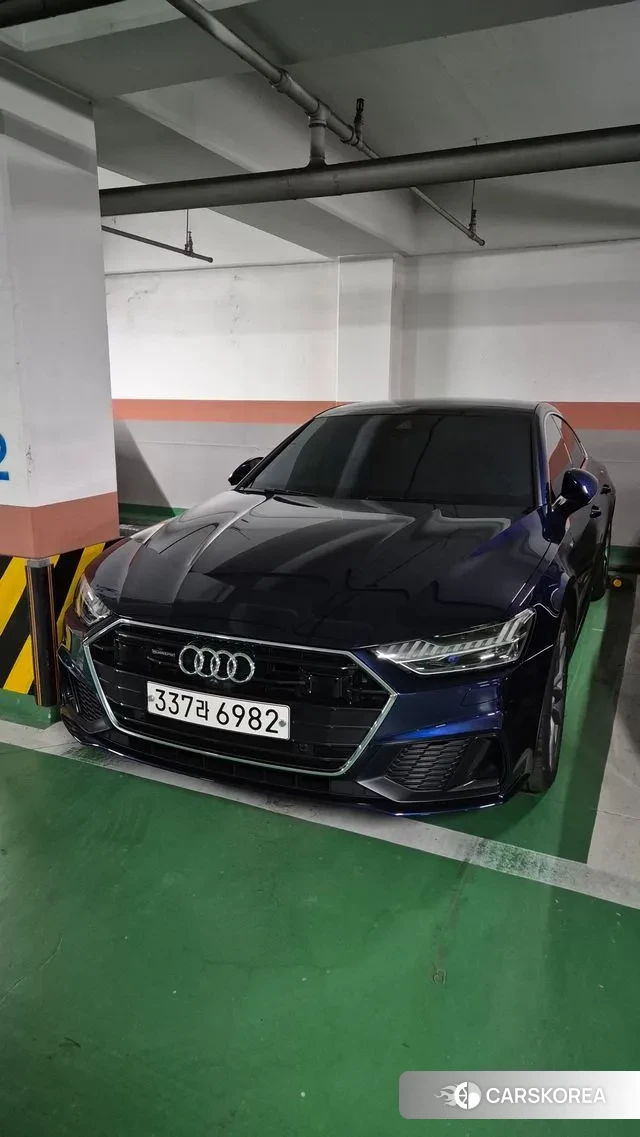 Audi A7 (4K) 2020 Синий из Кореи