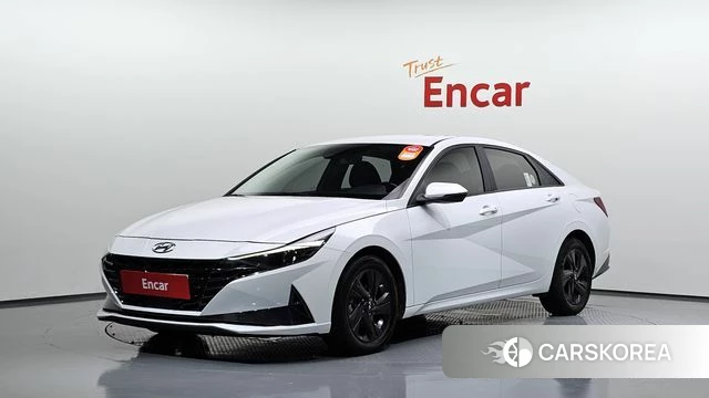 Hyundai Avante Hybrid (CN7) 2021 Белый из Кореи