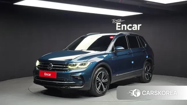 Volkswagen Tiguan second Generation 2021 Синий из Кореи
