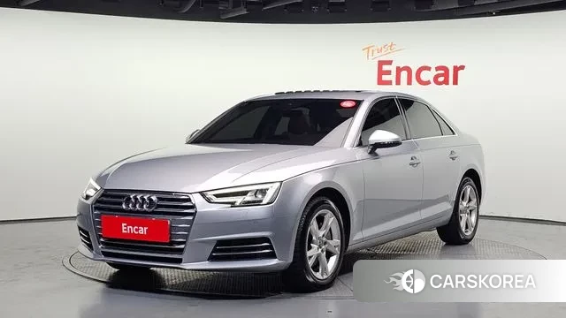 Audi A4 (B9) 2018 Серебряный из Кореи