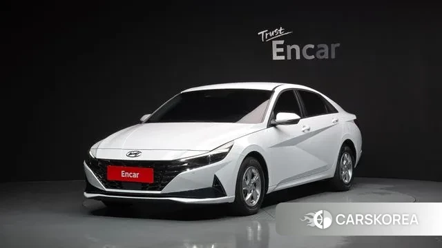 Hyundai Avante (CN7) 2021 Белый из Кореи