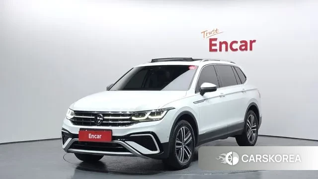 Volkswagen Tiguan Allspace 2022 Белый из Кореи