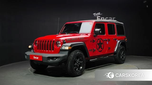 Jeep Wrangler (JL) 2020 Красный из Кореи