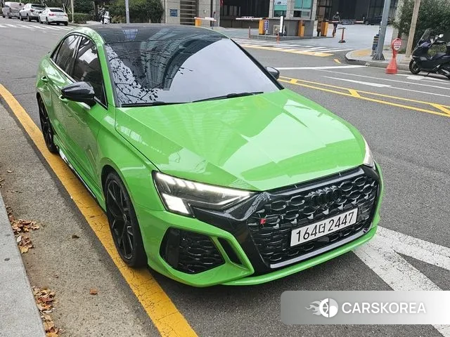 Audi RS3 (8Y) 2023 Зеленый из Кореи