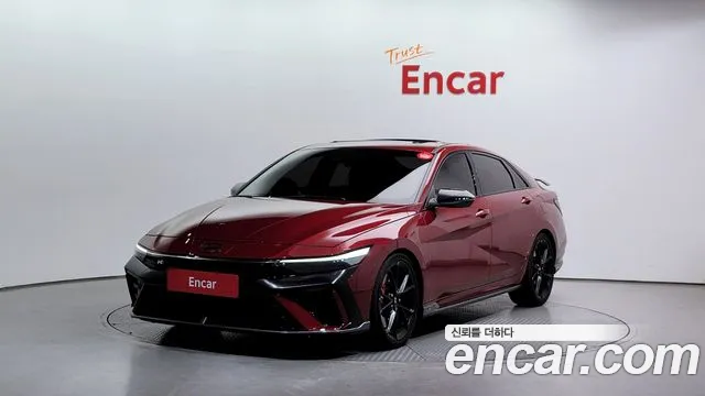 Hyundai The New Avante (CN7) 2023 Красный из Кореи