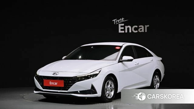 Hyundai Avante (CN7) 2021 Белый из Кореи